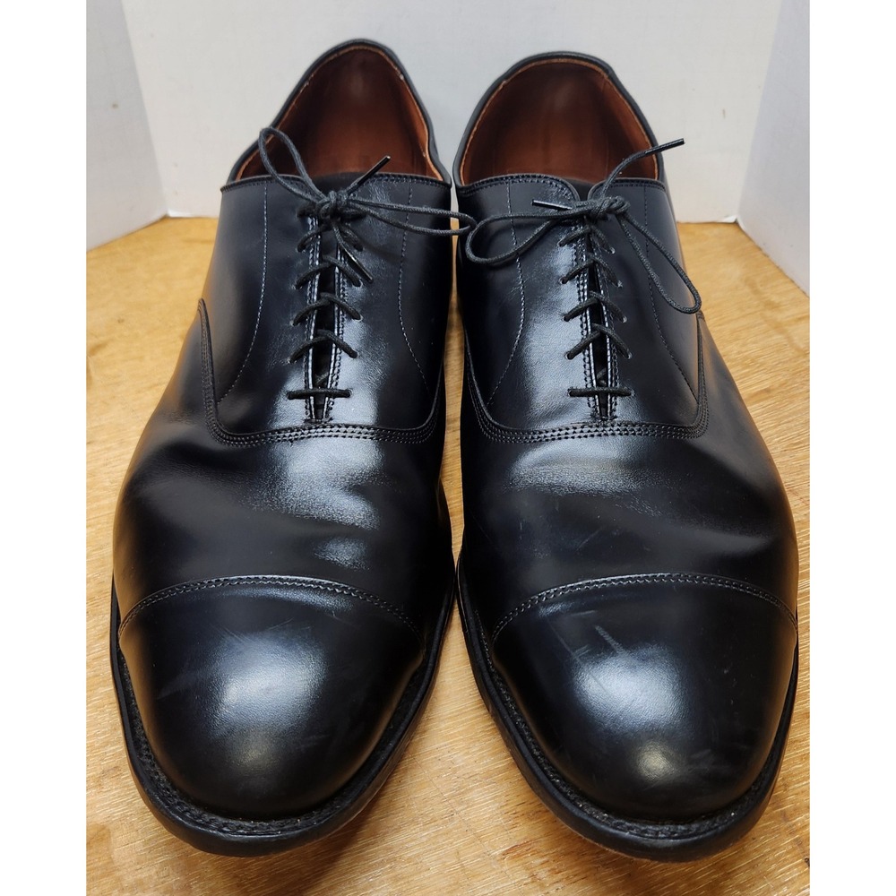 Rare size Allen Edmonds Park Avenue 16 EEE Black Leather Cap Toe Oxford 5615